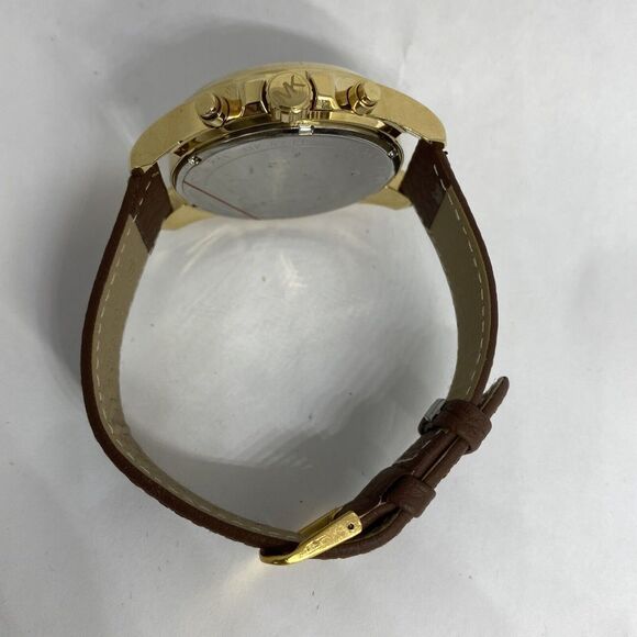 Michael Kors MK5739 Womens Brown Leather Analog Dial Quartz Genuine Watch HK1110 - Picture 11 of 12